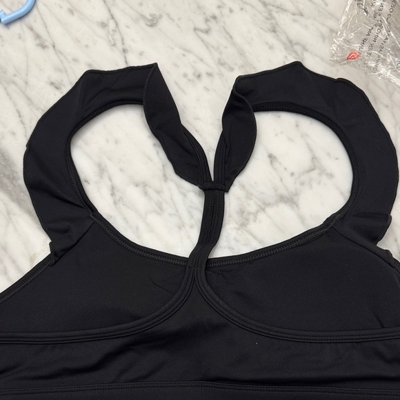 NWT Ruffle Strap Razorback Sports bra. Lite padding.  M - Picture 5 of 10